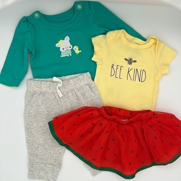 Gymboree Other - 4 piece bundle 3 month baby girl clothes